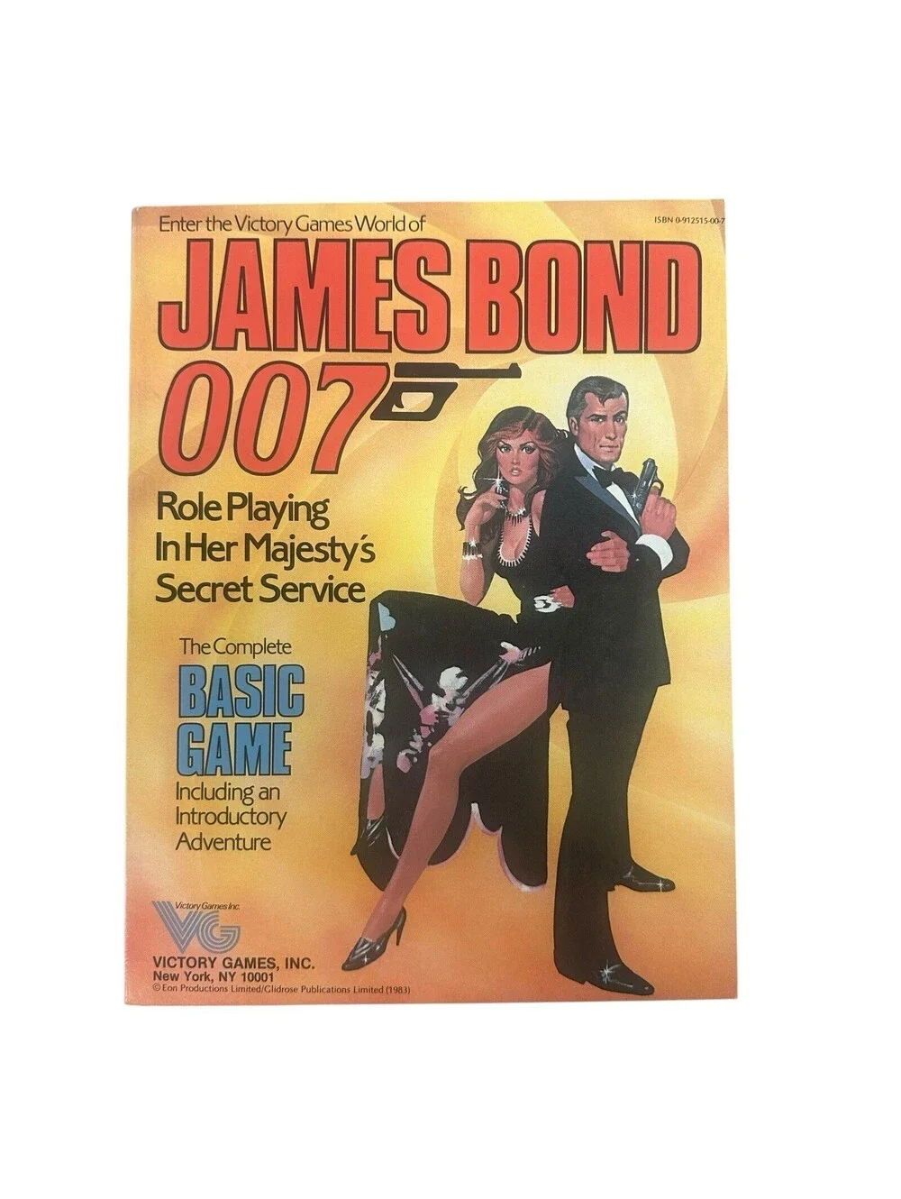 VG Games JAMES BOND 007 BASIC GAME paperback rulebook CM111425